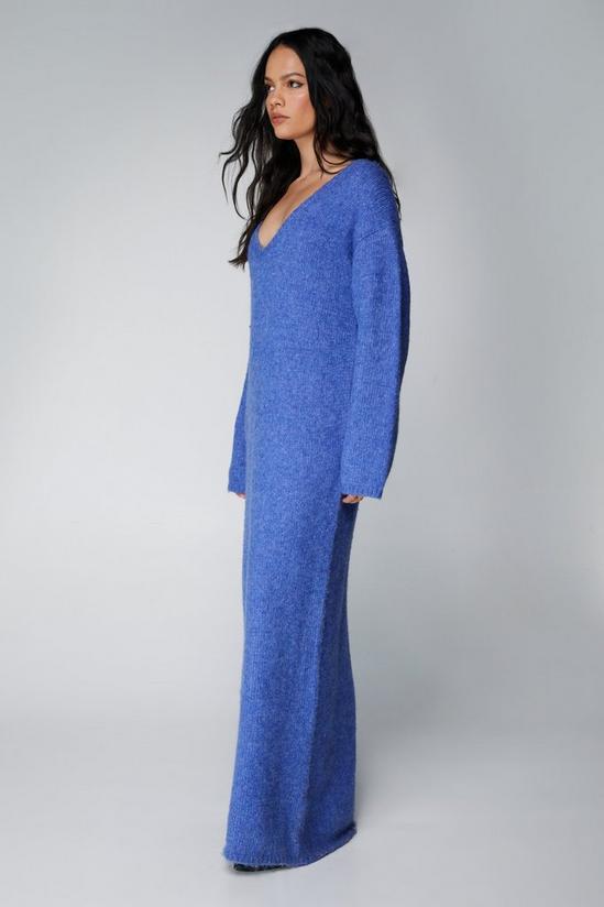 NastyGal Brushed Oversized Knitted Maxi Dress 3