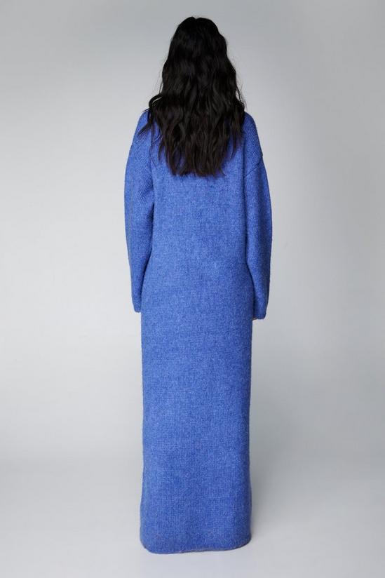 NastyGal Brushed Oversized Knitted Maxi Dress 4
