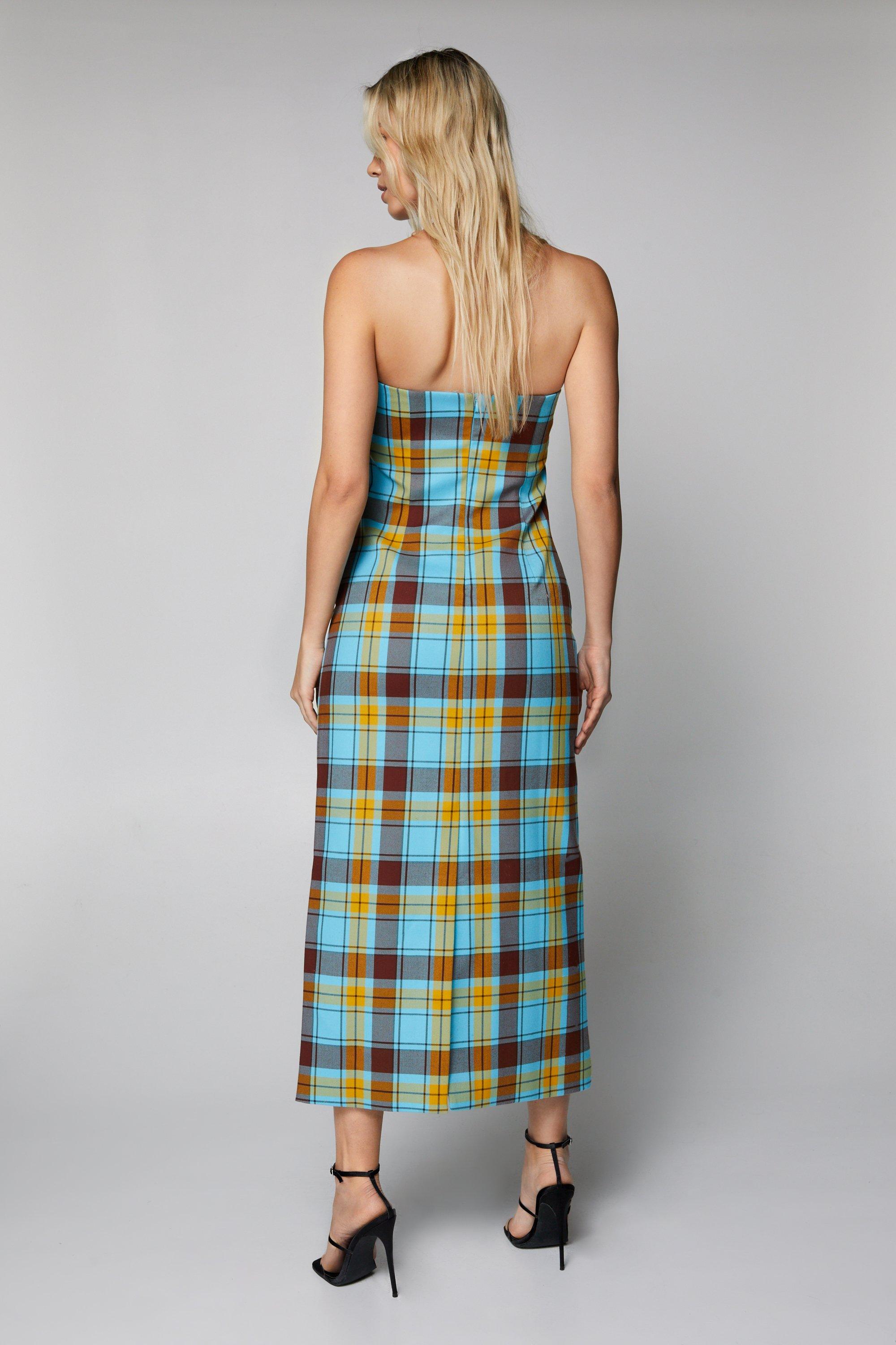 Boohoo hotsell plaid dress