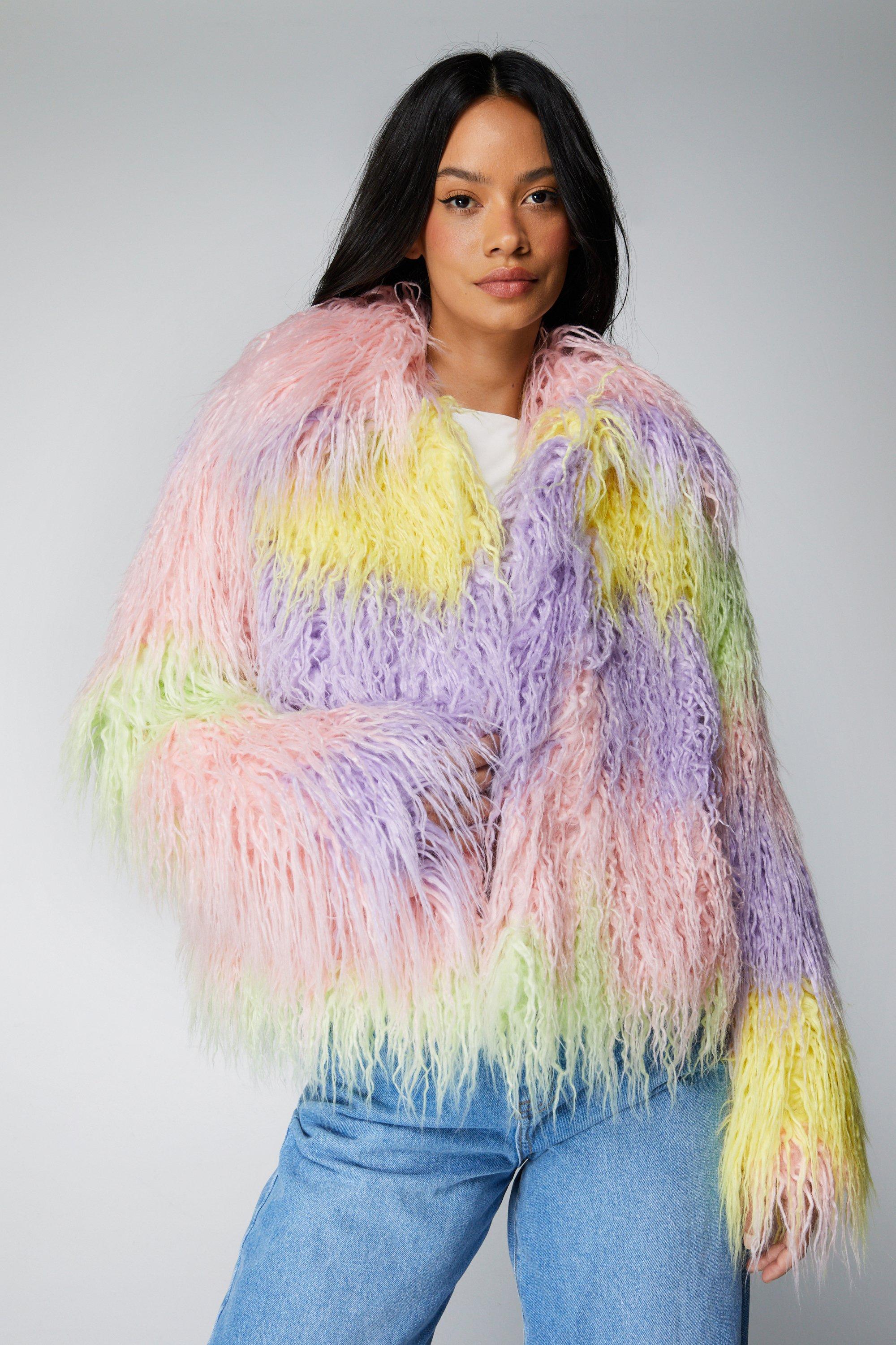 Boohoo mongolian hotsell fur coat