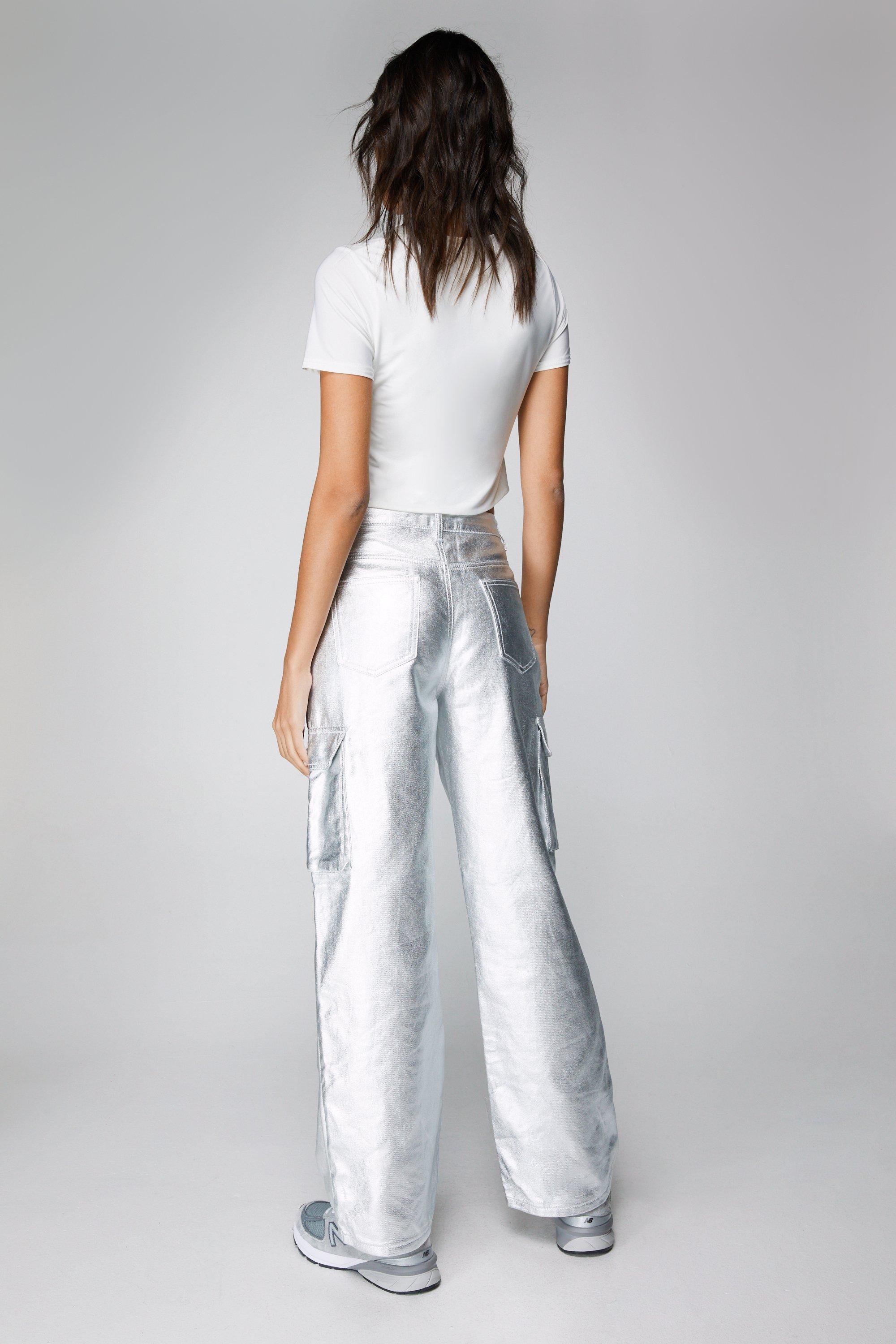 Silver deals cargo jeans