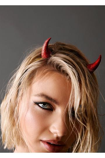 Sparkle Devil Horns red