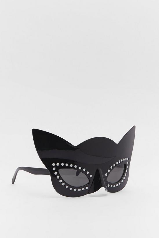NastyGal Studded Cat Sunglasses Mask 3