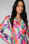 NastyGal Multicolored Sequin Blazer Dress thumbnail 3