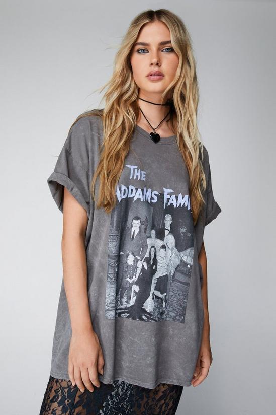 NastyGal Addams Family Overdyed Graphic T-shirt 1