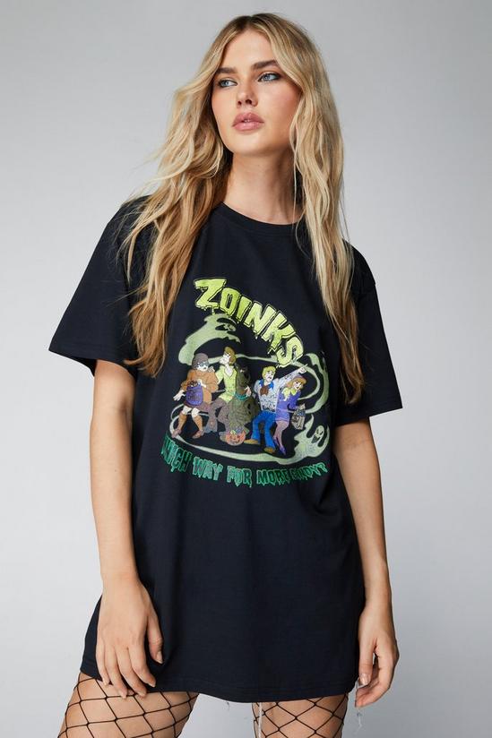 NastyGal Oversized Scooby Doo Graphic T-shirt 1