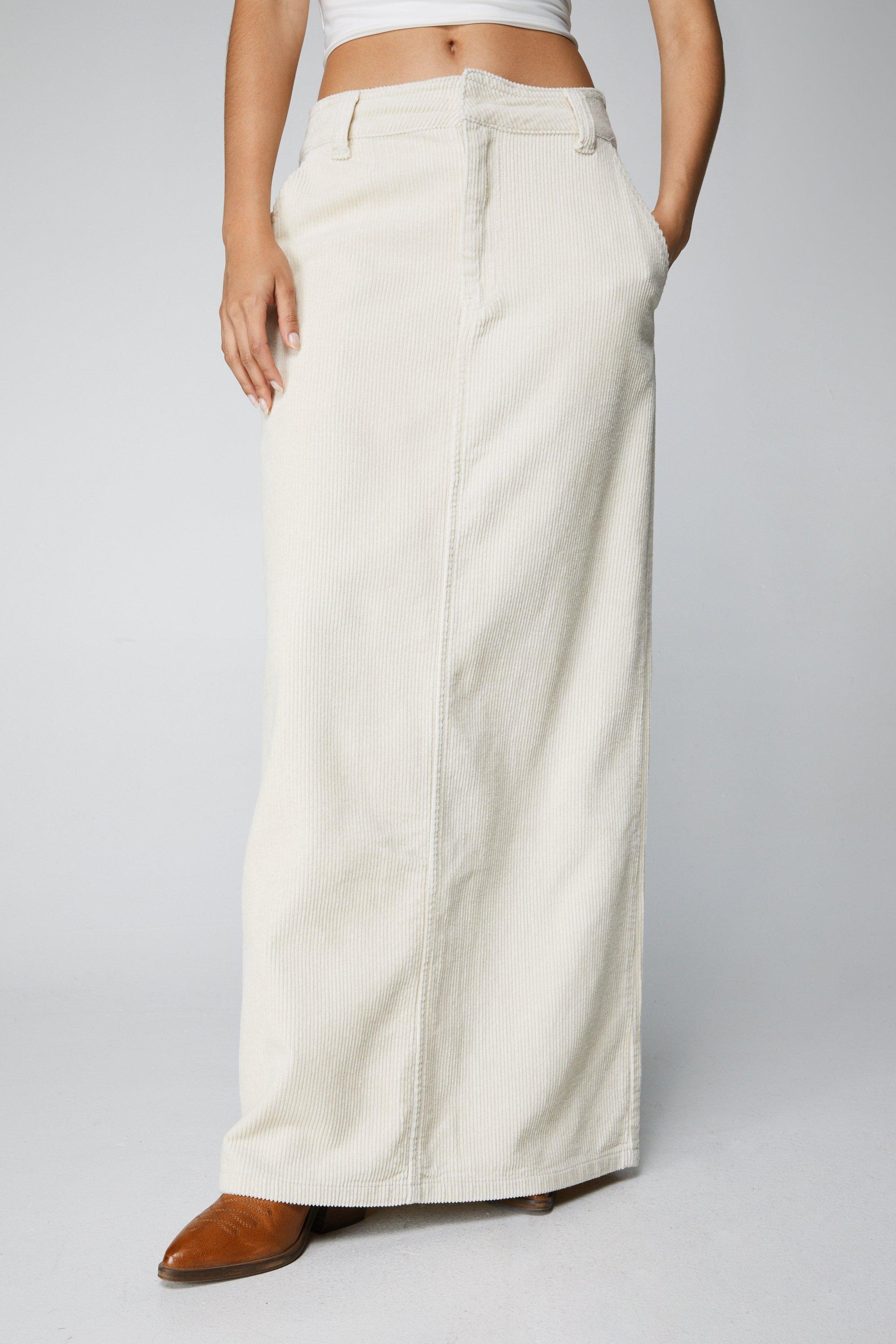 Long hotsell corduroy skirt