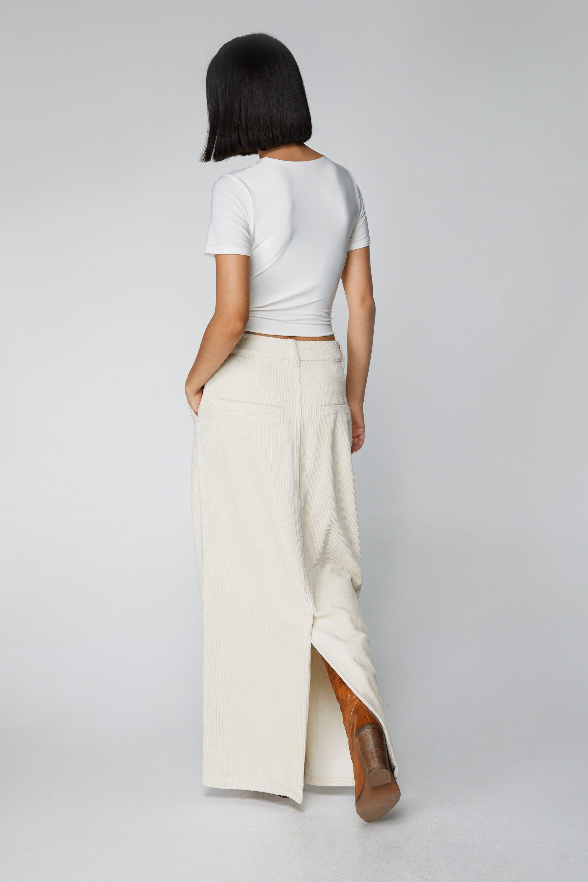 Maxi skirt plus size corduroy clearance skirt