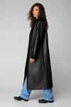 NastyGal Faux Leather Duster Coat thumbnail 3