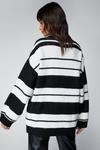 NastyGal Stripe Brushed Knitted Oversized Sweater thumbnail 4