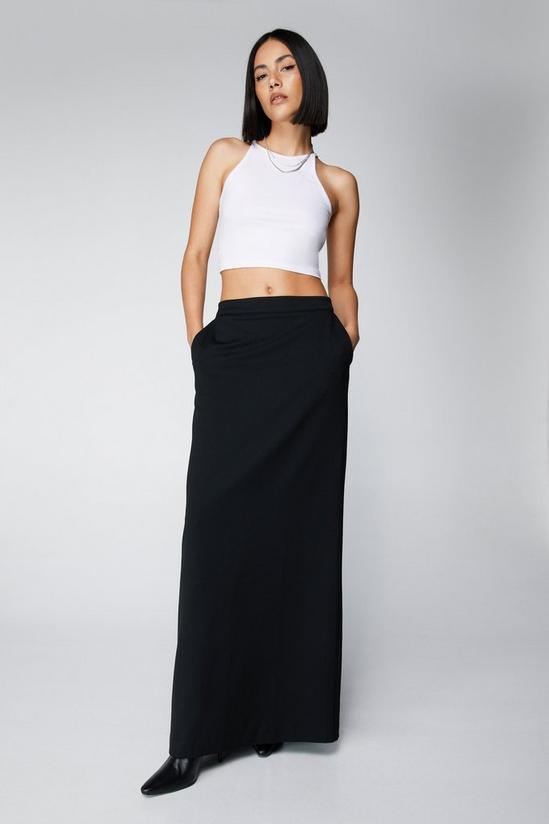 NastyGal Tailored Pocket High Waist Maxi Skirt 3