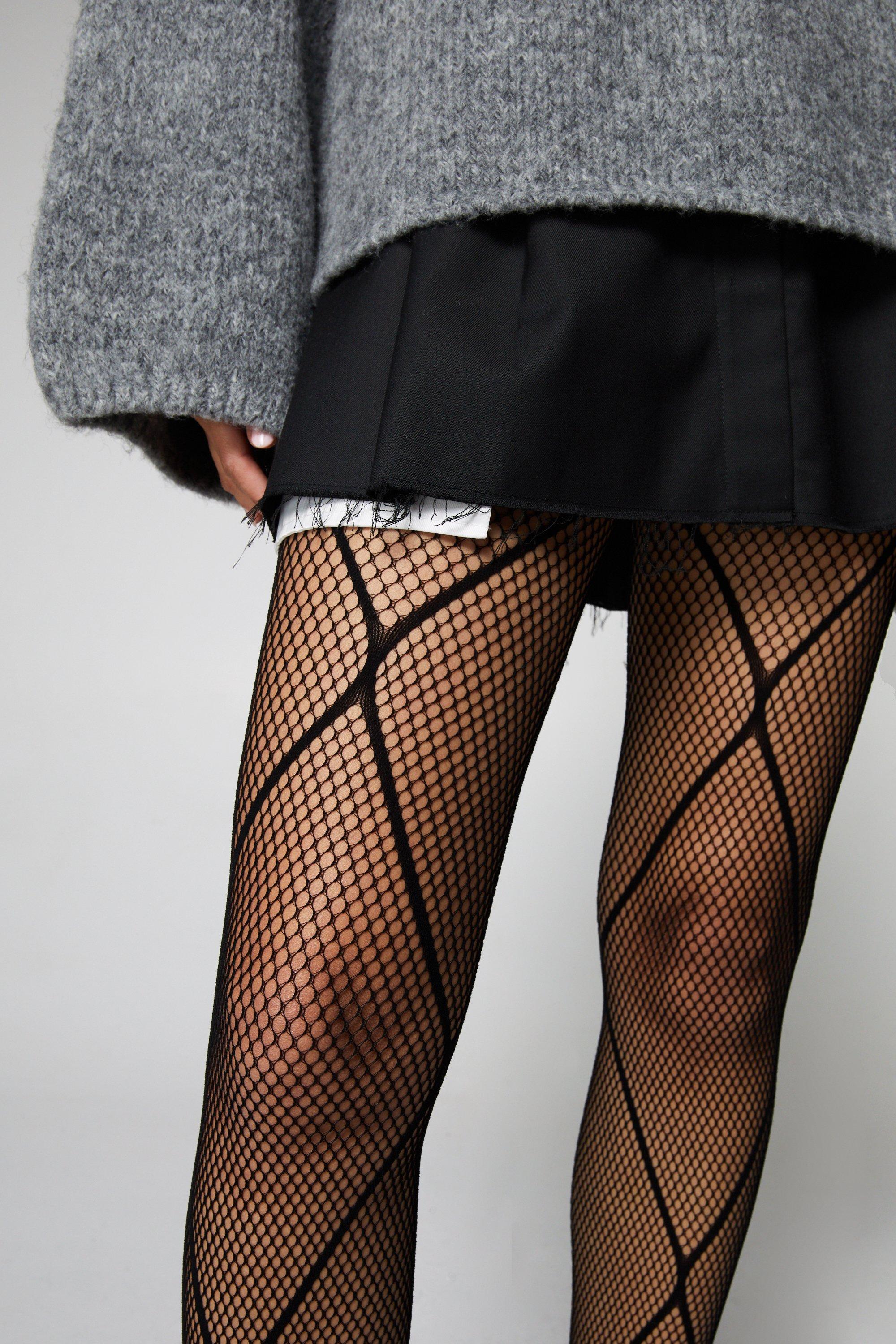 Fishnet tights with clearance diamonds