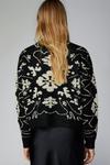 NastyGal Relaxed Floral Metallic Flecked Knit Sweater thumbnail 4