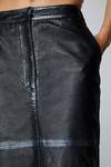 NastyGal Real Leather Distressed Metallic Maxi Skirt thumbnail 2
