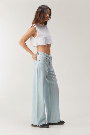 The Low Rise Boyfriend Jeans pale wash