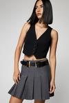 NastyGal Faux Leather Double Buckle Wide Belt thumbnail 2