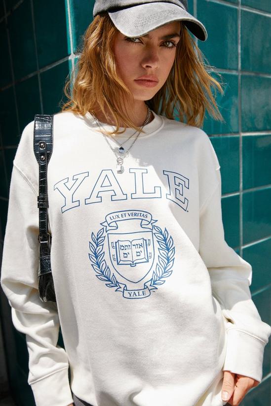 NastyGal Yale Oversized Graphic Sweatshirt 2