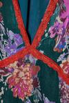 NastyGal Plus Size Lace Trim Floral Devore Flare Sleeve Mini Dress thumbnail 4