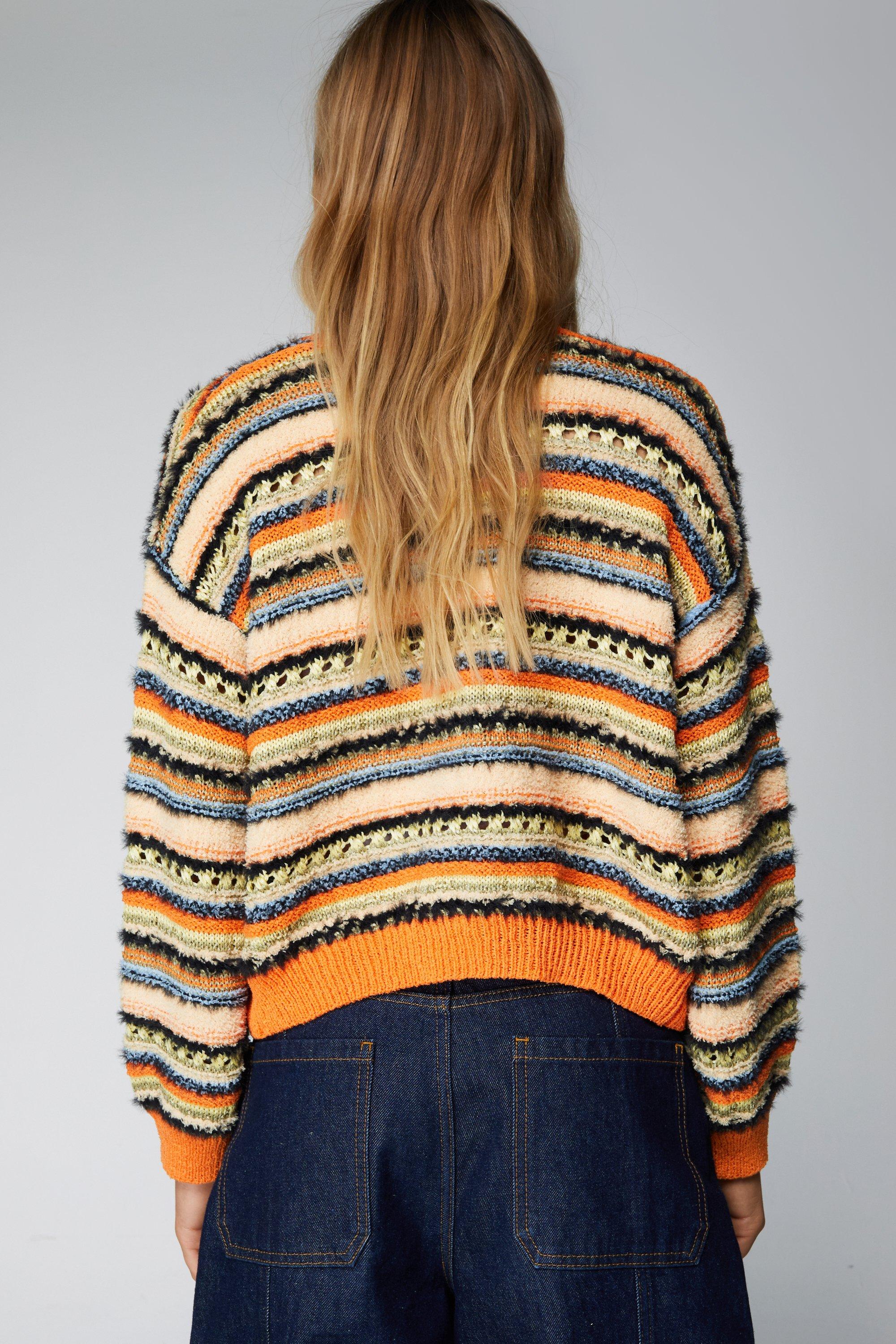 Womens hot sale striped cardigan