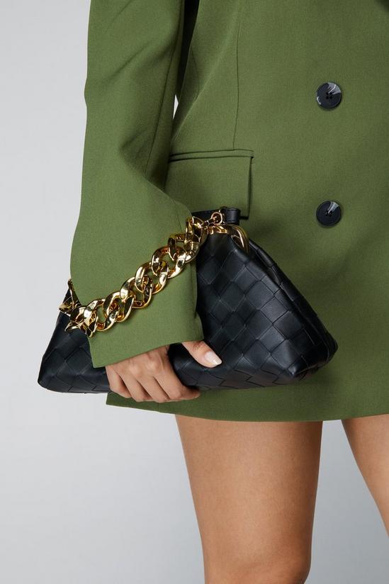 NastyGal Faux Leather Chain Pouch Bag 1