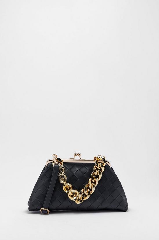 NastyGal Faux Leather Chain Pouch Bag 3