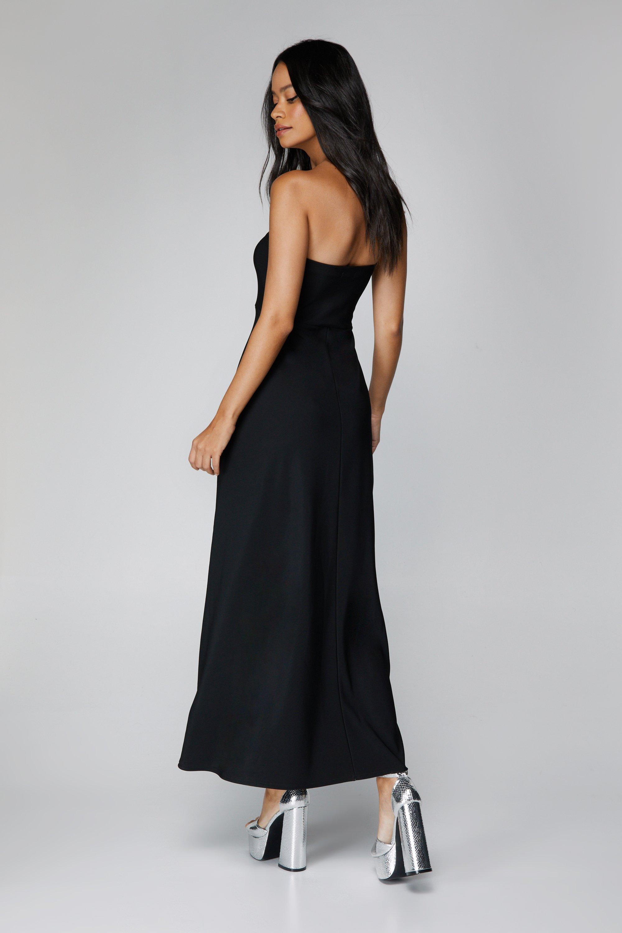 Women s Bandeau Full Skirt Maxi Dress Boohoo UK