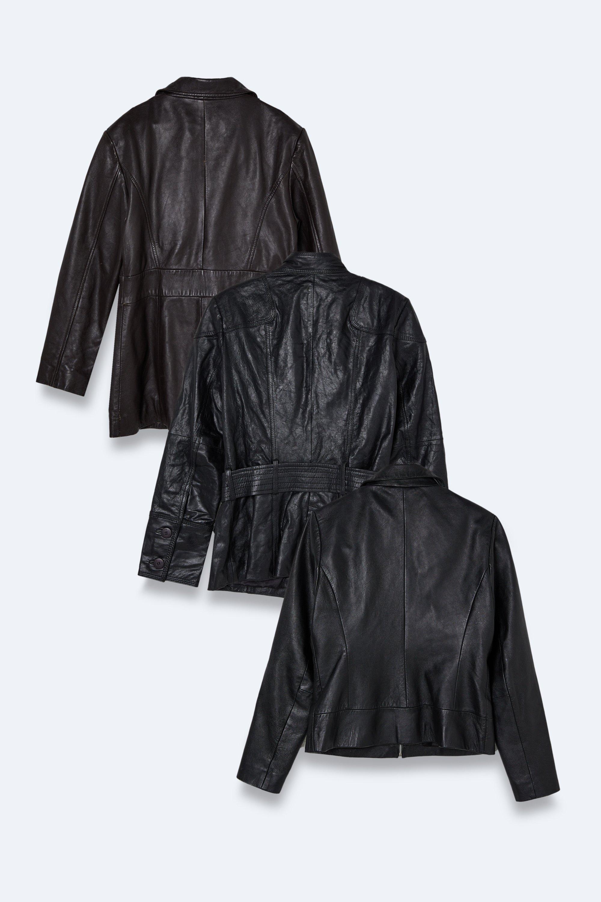 Vintage leather sale coats for womens