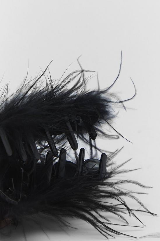 NastyGal Feather Hair Claw Clip 4