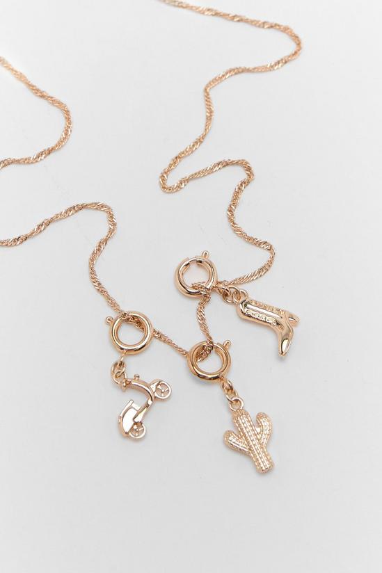 NastyGal Western 3pc Charm Necklace 4