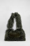 NastyGal Real Mongolian Fur & Suede Bag thumbnail 3