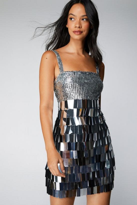 NastyGal Mirror Sequin Embellished Mini Dress 3