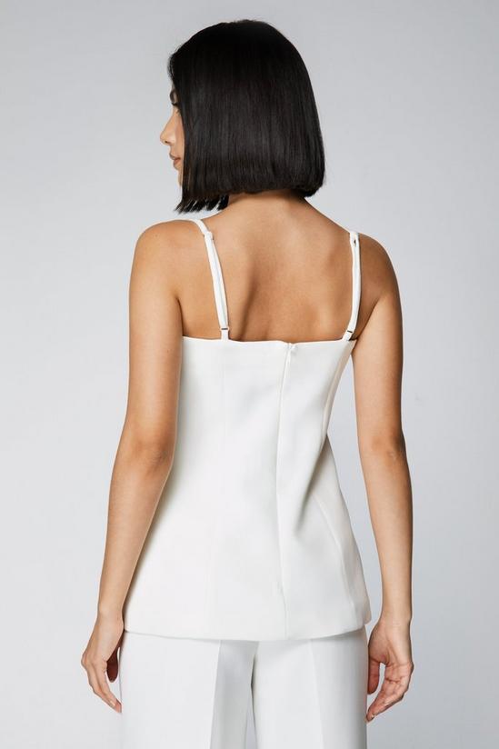 NastyGal Premium Tailored Rouleau Button Detail Top 4