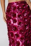 NastyGal 3D Sequin Floral Midi Skirt thumbnail 2