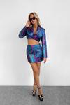 NastyGal Premium Metallic Jacquard Mini Skirt thumbnail 5