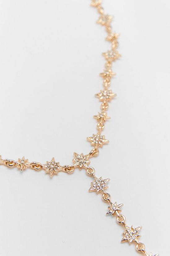 NastyGal Diamante Star Droplet Necklace 4