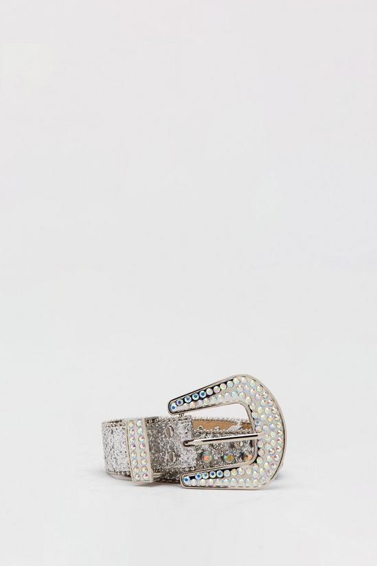 NastyGal Diamante Embellished Western Belt 3