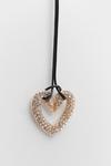 NastyGal Diamante Heart Rope Necklace thumbnail 4