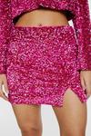 NastyGal Velvet Sequin Mini Skirt thumbnail 2