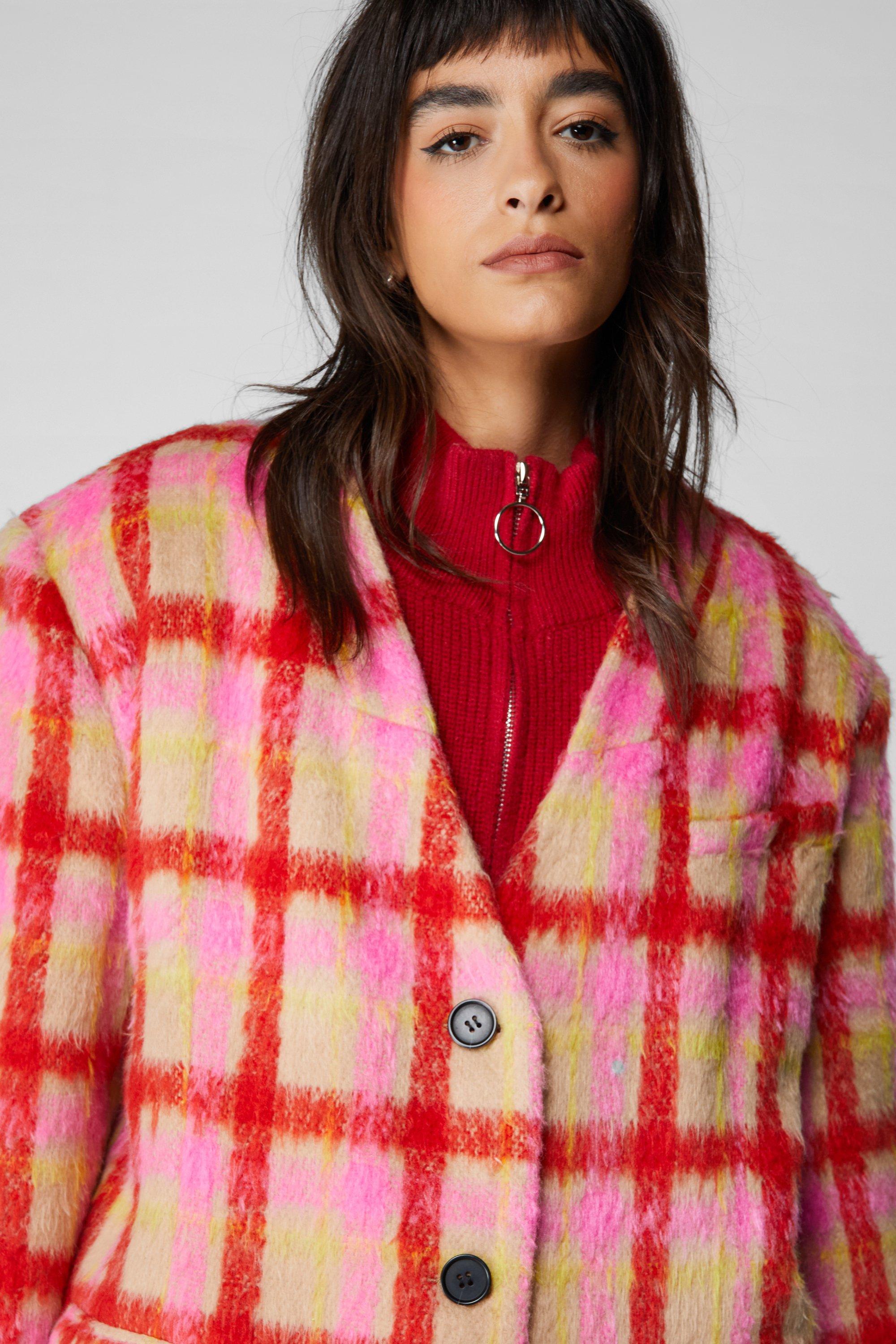 Plaid duster vest best sale