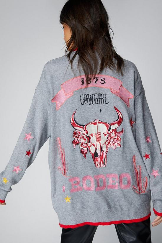 NastyGal Cowgirl Rodeo Embroidered Cardigan 1