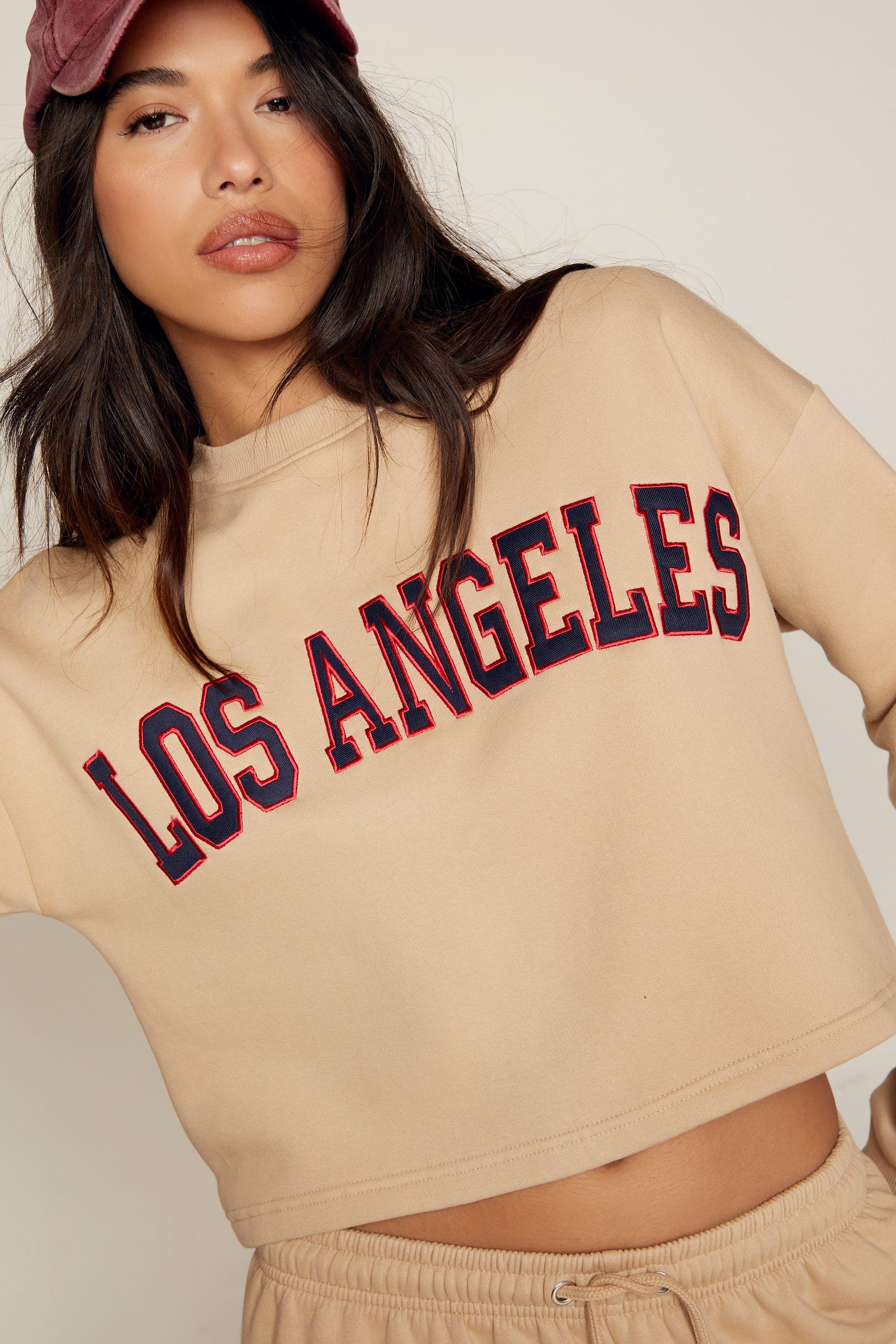 Boohoo hotsell cropped sweatshirt