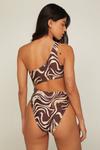 NastyGal Basic 2 Pack Zebra One Shoulder Cut Out Swimsuits thumbnail 4
