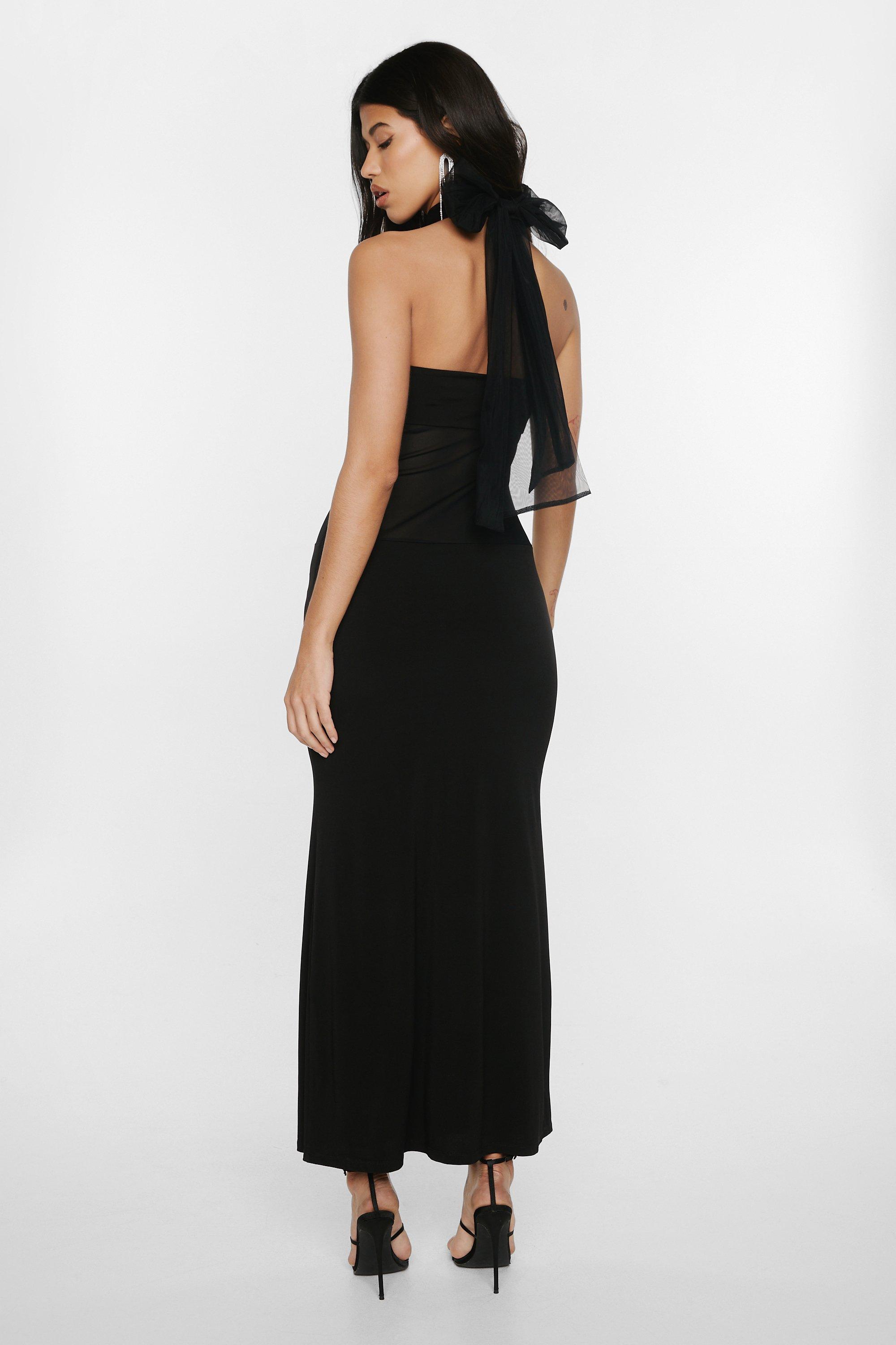 Maxi dress outlet with bow