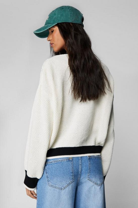 NastyGal Tipped Cable Knit Jumper 4