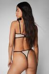 NastyGal Contrast Lace Underwire Lingerie Set thumbnail 4