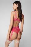 NastyGal Heart Embroidered Bow 3pc Lingerie Set thumbnail 4