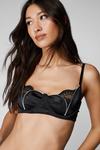 NastyGal Heart Shape Zip Cup Underwire Harness 3pc Lingerie Set thumbnail 3