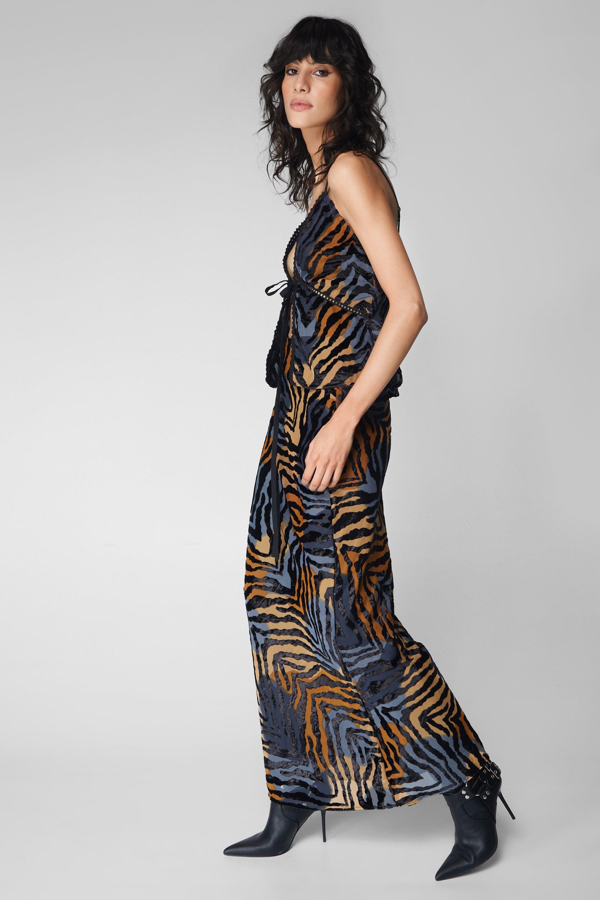 Animal Devore Maxi Skirt