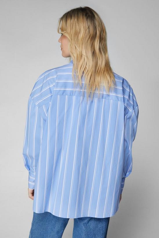 NastyGal Stripe Oversized Pocket Shirt 4