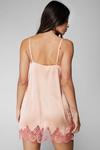NastyGal Satin Contrast Lace Nightgown thumbnail 4